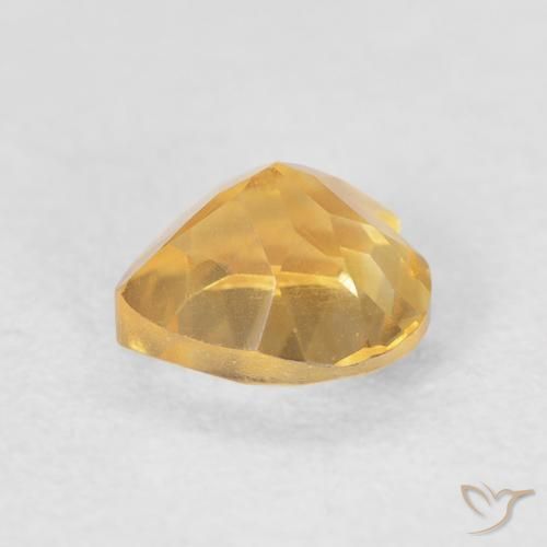 Citrino Oro medio naturale da 0.75 ct, Cuore, VVS