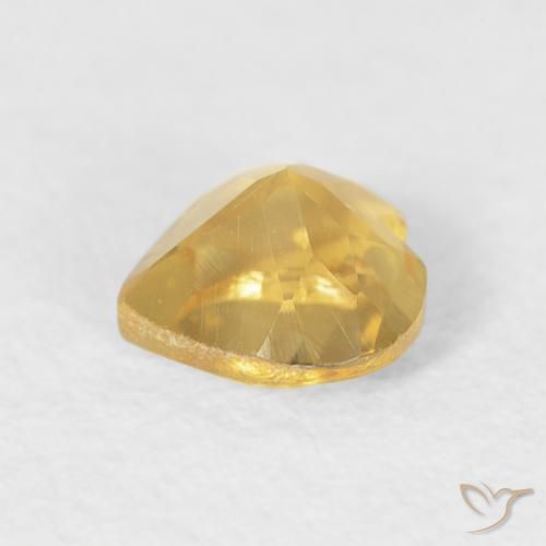 Citrino Dorato naturale da 0.42 ct, Cuore, VVS