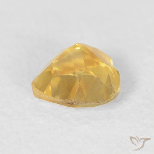 Citrino Oro medio naturale da 0.44 ct, Cuore, VVS