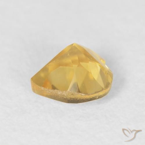 Citrino Dorato naturale da 0.42 ct, Cuore, VVS