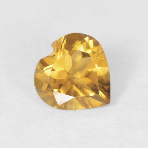 Citrino Dorato naturale da 0.37 ct, Cuore, VVS