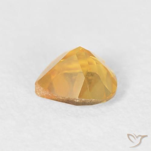 Citrino Oro medio naturale da 0.44 ct, Cuore, VVS
