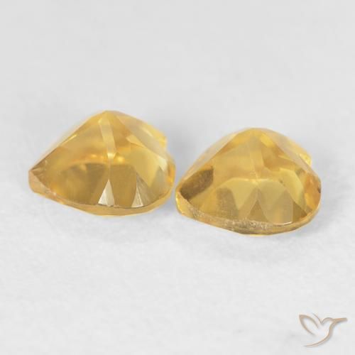 Gemme di Citrino Oro profondo naturale da 0.90 ct, Cuore, VVS