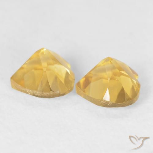 Gemme di Citrino Dorato naturale da 0.89 ct, Cuore, VVS