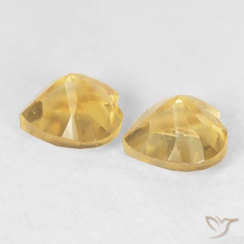 Gemme di Citrino Oro profondo naturale da 0.96 ct, Cuore, VVS