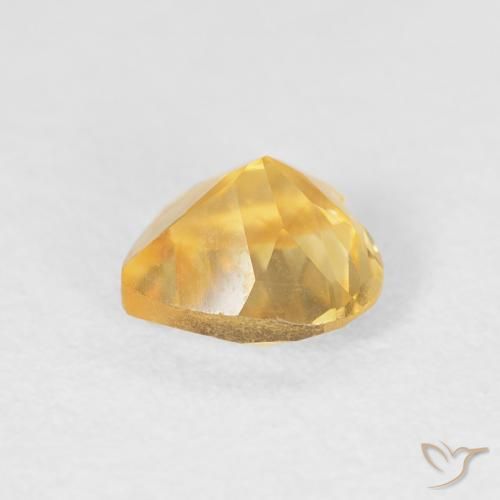 Citrino Oro medio naturale da 0.68 ct, Cuore, VVS-VS