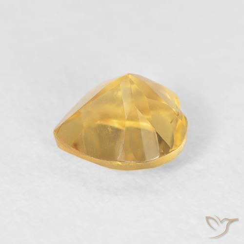 Citrino Oro brillante naturale da 0.47 ct, Cuore, VVS-VS