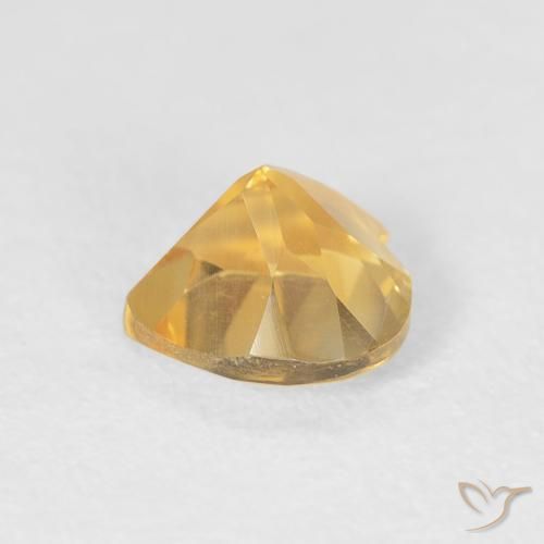 Citrino Oro medio naturale da 0.73 ct, Cuore, VVS-VS