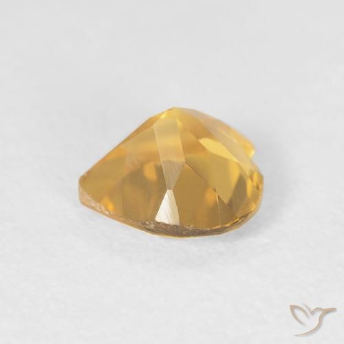 Citrino Oro brillante naturale da 0.71 ct, Cuore, VVS-VS