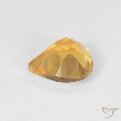 Citrino Oro brillante naturale da 0.40 ct, Cuore, VVS-VS