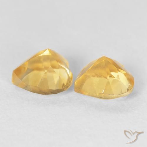 Gemme di Citrino Oro medio naturale da 1.50 ct, Cuore, VS