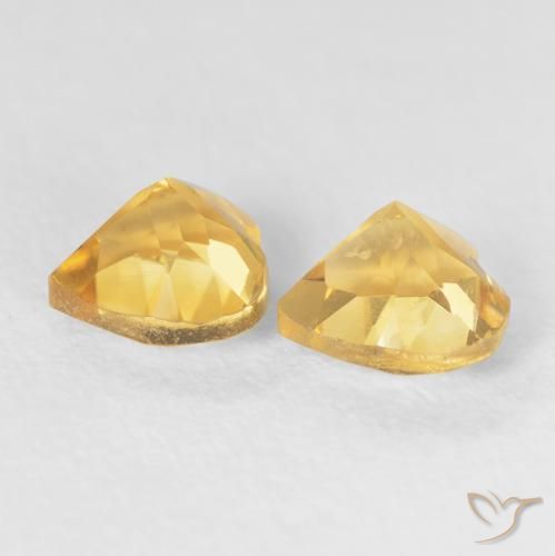 Gemme di Citrino Oro medio naturale da 1.49 ct, Cuore, VVS-VS