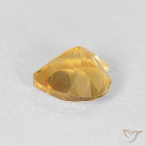 Citrino Oro medio naturale da 0.73 ct, Cuore, VVS-VS