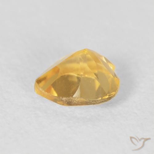 Citrino Dorato medio naturale da 0.78 ct, Cuore, VVS-VS