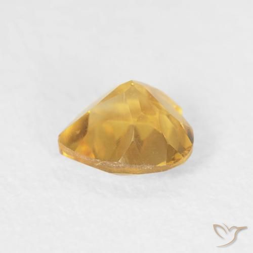 Citrino Dorato naturale da 0.39 ct, Cuore, VVS-VS