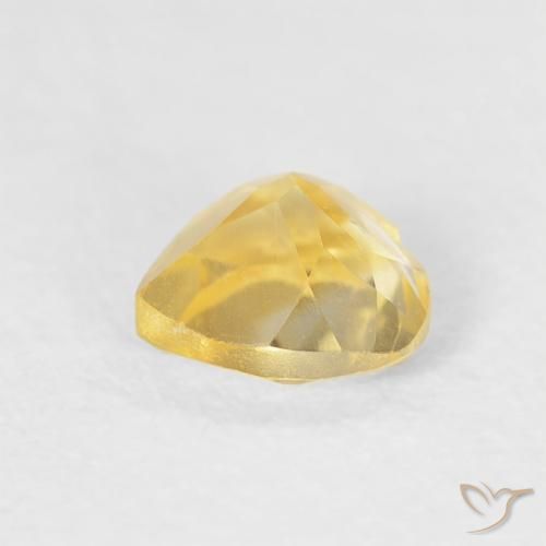 Citrino Oro brillante naturale da 0.46 ct, Cuore, VVS-VS