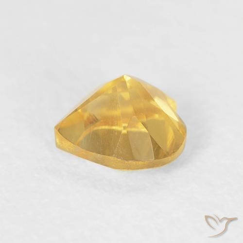 Citrino Oro brillante naturale da 0.47 ct, Cuore, VVS-VS