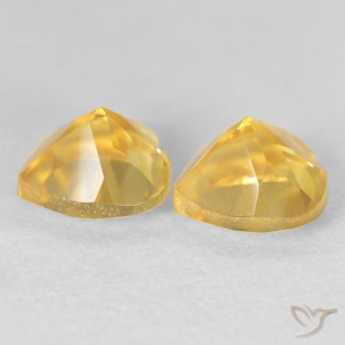 Gemme di Citrino Dorato naturale da 1.58 ct, Cuore, VVS