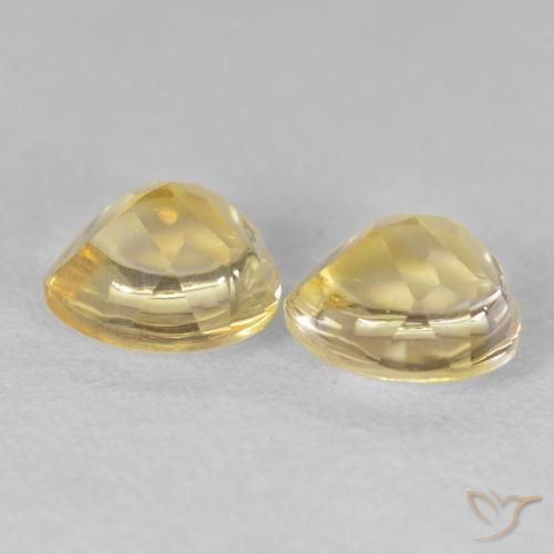 Gemme di Citrino Arancio dorato naturale da 1.65 ct, Cuore, Trasparente