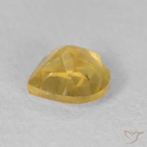 Citrino Dorato medio naturale da 0.47 ct, Cuore, VS