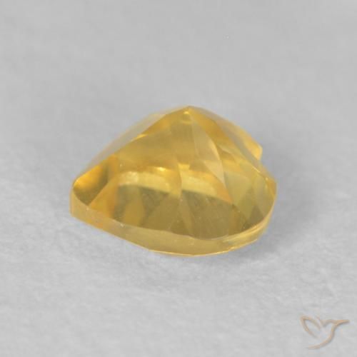 Citrino Arancio dorato naturale da 0.50 ct, Cuore, VS