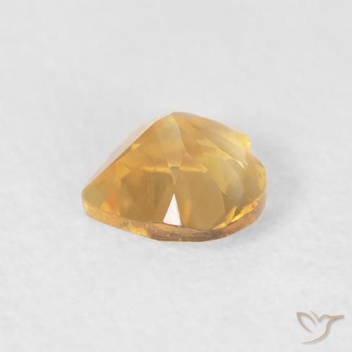 Citrino Oro naturale da 0.39 ct, Cuore, VVS