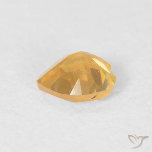 Citrino Arancio dorato naturale da 0.32 ct, Cuore, VVS