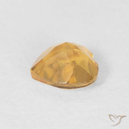 Citrino Oro medio naturale da 0.39 ct, Cuore, VVS