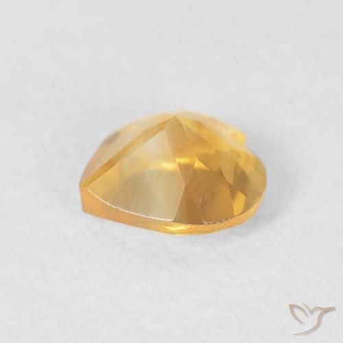 Citrino Oro naturale da 0.42 ct, Cuore, VVS