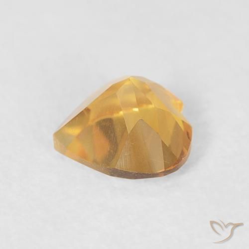 Citrino Oro medio naturale da 0.44 ct, Cuore, VVS