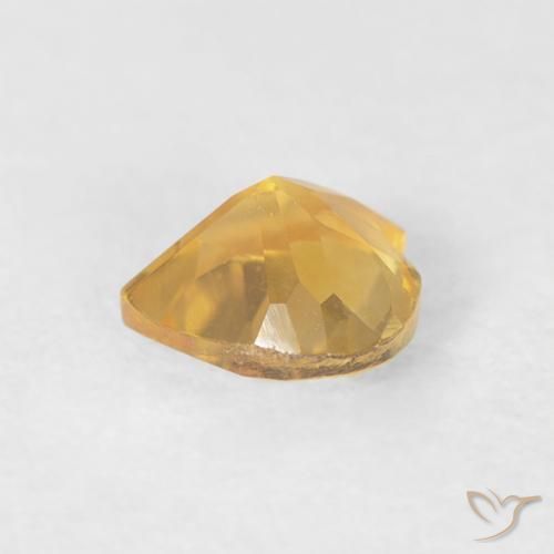 Citrino Oro medio naturale da 0.41 ct, Cuore, VVS