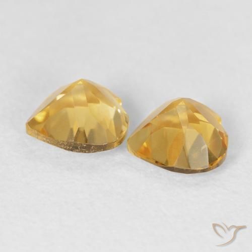 Gemme di Citrino Dorato naturale da 1.43 ct, Cuore, VVS-VS
