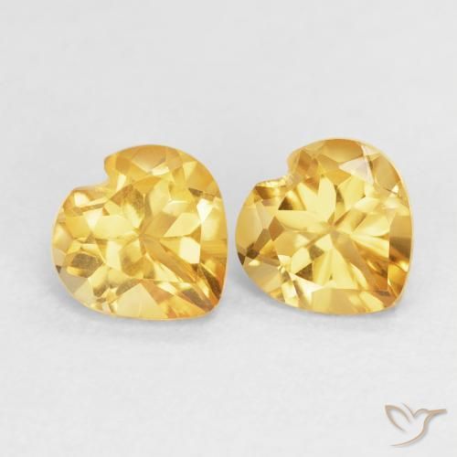 Gemme di Citrino Top Oro naturale da 1.47 ct, Cuore, VVS-VS