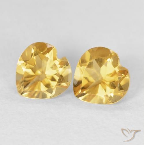 Gemme di Citrino Oro naturale da 1.42 ct, Cuore, VVS-VS