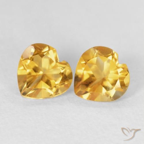 1.48ctw Naturale Dorato Citrino, Cuore, VVS-VS, Photo A