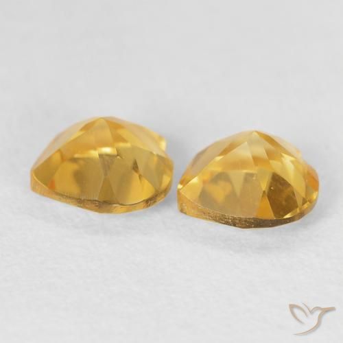 Gemme di Citrino Dorato naturale da 1.59 ct, Cuore, VVS-VS