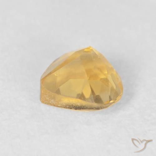 Citrino Oro medio naturale da 0.48 ct, Cuore, VVS