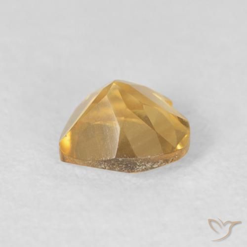 Citrino Oro medio naturale da 0.72 ct, Cuore, VVS