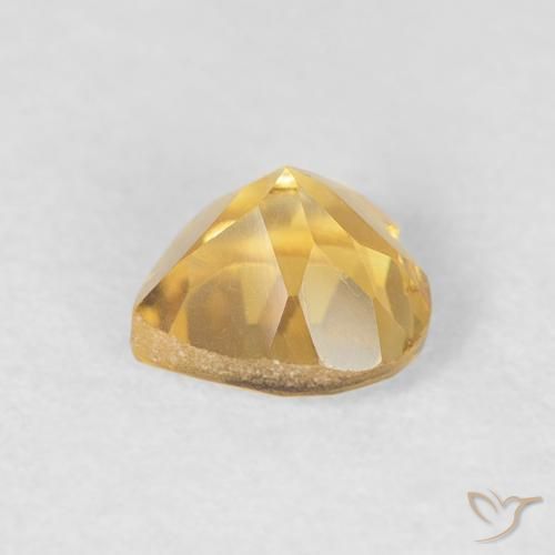 Citrino Oro brillante naturale da 0.45 ct, Cuore, VVS