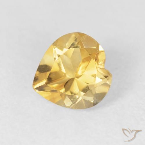 Citrino Oro naturale da 0.72 ct, Cuore, VVS