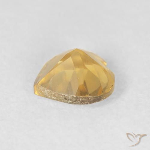 Citrino Oro profondo naturale da 0.67 ct, Cuore, VVS