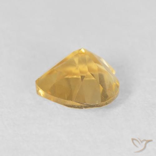 Citrino Oro brillante naturale da 0.73 ct, Cuore, VVS