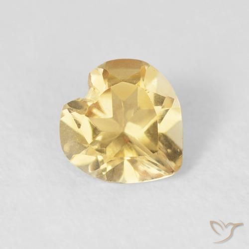 Citrino Oro naturale da 0.55 ct, Cuore, VVS