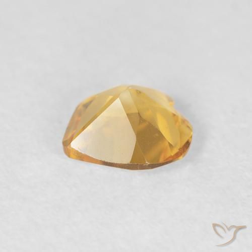 Citrino Oro naturale da 0.55 ct, Cuore, VVS
