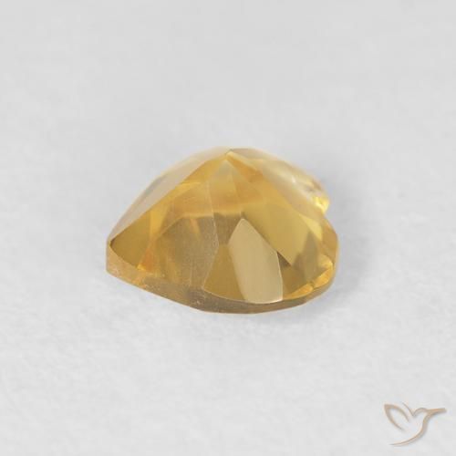 Citrino Oro medio naturale da 0.64 ct, Cuore, VVS