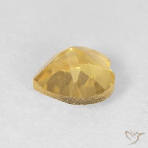 Citrino Oro brillante naturale da 0.81 ct, Cuore, VVS