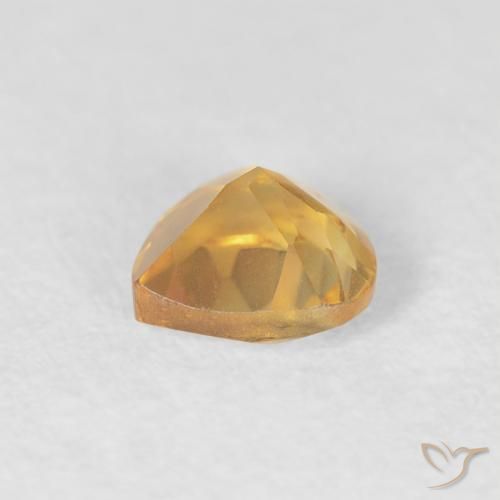 Citrino Oro naturale da 0.45 ct, Cuore, VVS