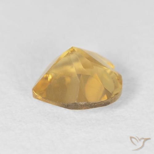 Citrino Oro medio naturale da 0.71 ct, Cuore, VVS
