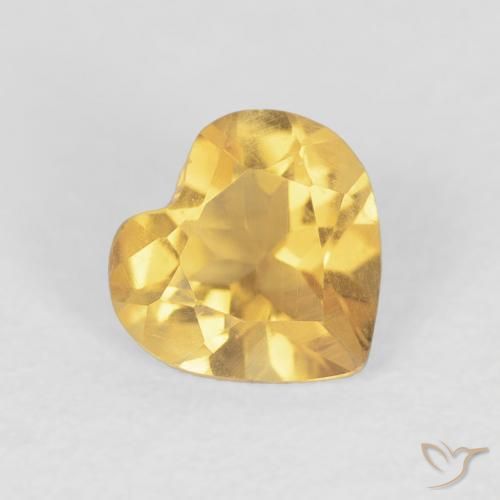 Citrino Oro naturale da 0.60 ct, Cuore, VS