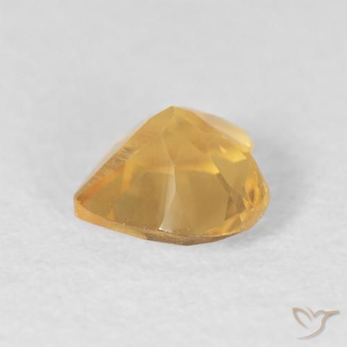 Citrino Oro naturale da 0.60 ct, Cuore, VS